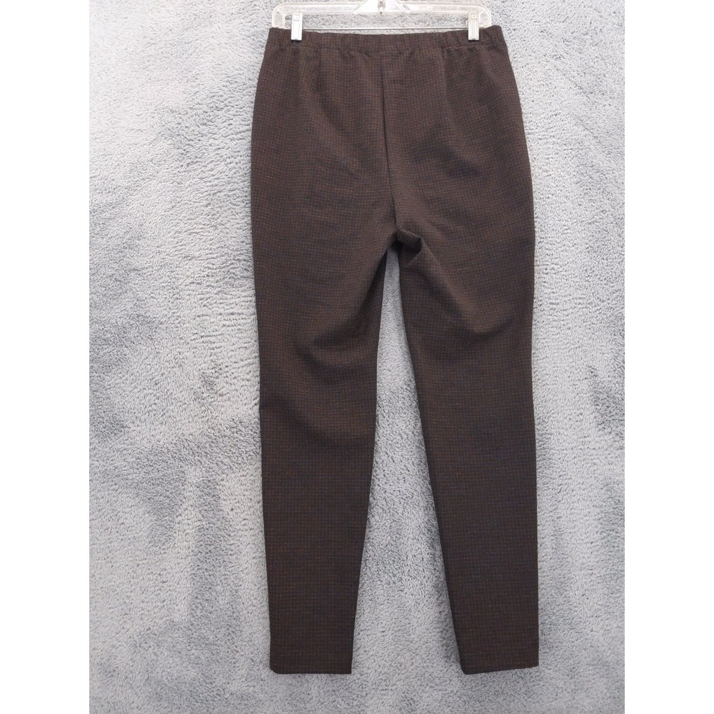 j Jill Ponte Leggings Houndstooth Brown Blue Women's Size M - Picture 6 of 10